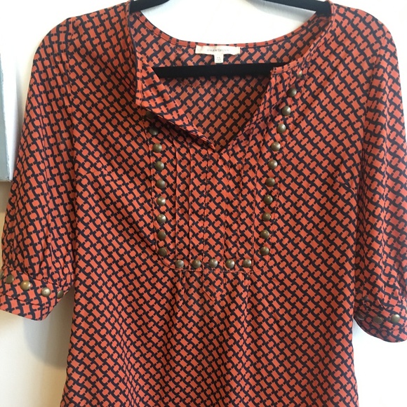 41 Hawthorn 3/4 Sleeve Popover Blouse - Picture 1 of 3